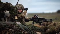 2nd Battalion The Royal Gurkha Rifles prepares to fire his mounted GPMG (general purpose machine gun) from aRWMIK during Exercise Wessex Storm 17042023 CREDIT MOD .jpg