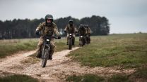2nd Battalion The Royal Gurkha Rifles ride the Talaria off-road electric bike on Salisbury Plain Training Area 28042023 CREDIT MOD Crown Copyright.jpg