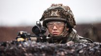 2nd Battalion The Royal Gurkha Rifles watches out onto enemy held territory during Exercise Wessex Storm 28042023 CREDIT MOD Crown Copyright.jpg