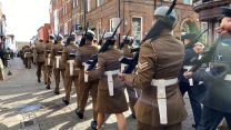 3 REGIMENT ARMY AIR CORPS marching through Bury St Edmunds during Freedom Parade celebrations 31032022 CREDIT BFBS.jpeg 