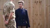 Princess Anne was officially opening officially the new £77 million veterinary and welfare facilities for the 1st Military Working Dog Regiment (Picture: PA)