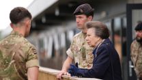 Princess Anne was officially opening officially the new £77 million veterinary and welfare facilities for the 1st Military Working Dog Regiment (Picture: PA)