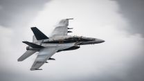 Gen Sir Gwyn took part in a full sortie - including a catapult launch and arrested recovery