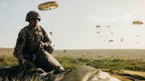 Largest UK military parachute drop in a decade takes place on Salisbury Plain