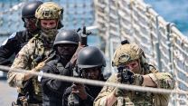 42 Commando Royal Marines and sailors on HMS Trent conduct Partner Force Development with Nigerian Forces (Picture: MOD). 42 Commando Royal Marines and Sailors on HMS Trent conduct Partner Force Development w Nigerian Forces 06112021 CREDIT MOD.jpg