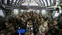 British Forces from 16 Air Assault Brigade arrive in Kabul as part of Operation Pitting (Picture: MOD).