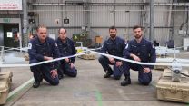 Sailors with the Puma drones