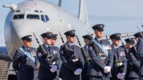 8 squadron infront of the Sentry E-3D 28092021 Credit MOD Crown Copyright.jpg