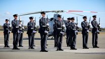 Using the Griffin HAR2 Bell helicopter, they provide aerial Search and Rescue and firefighting capabilities for all of the Sovereign Base Areas (Picture: MOD).