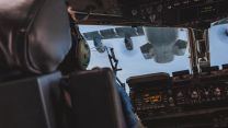 99 Squadron C17 flying close formation with 30 Squadron A400M  during QPJ rehearsal 24052022 CREDIT MOD Crown Copyright.jpg