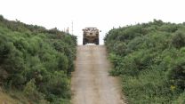 A Jackal Patrol Vehicle is tested as part of Army investigation into the potential for hybrid greener equipment at Millbrook Proving Ground Bedfordshire.