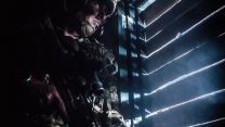 A Royal Marine from 40 Commando looks for enemy positions during an urban training exercise in the UK part of the winning selection by Amateur Photographer of the Marine James Clarke 02102020 CREDIT ROYAL NAVY