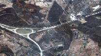 A satellite image of a large Russian military convoy north of Kyiv stretching about 40 miles, according to analysts 28022022 CREDIT Maxar Technologies,REUTERS.jpg