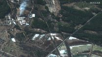 A satellite image of the Russian convoy near Kyiv stretching from near Antonov Airport to the northern end of the convoy near Prybirs'k 28022022 CREDIT Maxar Technologies,REUTERS.jpg