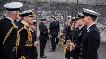 Adm Tony Radakin took the salute at Britannia Royal Naval College to welcome new officers 13042022 CREDIT NAVY.jpg