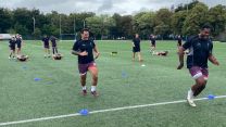 All smiles for UKAF team training at HMS Temeraire before IDRC