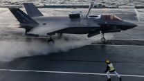 An F35-B Lightning jet embarked on HMS Prince of Wales 19022024 CREDIT MOD