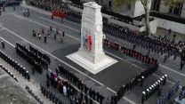 Armed Forces personnel across the tri-service lay wreaths at the Cenotaph for Remembrance Sunday 13112022 CREDIT MOD Crown Copyright.jpg