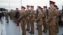 Armed Forces personnel deployed to the Falklands pay tribute to fallen soldiers 14062022 CREDIT BFBS.jpg