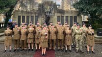 Army Reservists from 156 Royal Logistics Corps parading in Lancaster (Picture: Shane Evans)