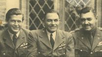 Tony “Bolshie” Bartley with former US Army Air Force Private, turned film actor Clark Gable (Picture: Dix Noonan Webb).