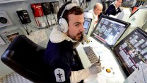 Bearded Royal Navy Sailor In Control Room 