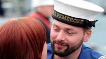 Bearded Royal Navy Sailor From HMS Pembroke