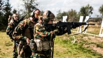 Belgian Crown Princess Elisabeth in military initiation training on Elsenborn Belgian army camp in Butgenbach, taken 10092020, Downloaded 28092020 CREDIT Belgian Royal Palace via Reuters