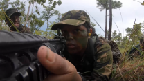 Belize Cadets were introduced to blank rounds during jungle combat training by Sandhurst Instructors 21092021 Credit BFBS.PNG