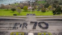 Britannia Royal Naval College in Dartmouth, Jubilee tribute to The Queen 01052022 CREDIT ROYAL NAVY.jpg