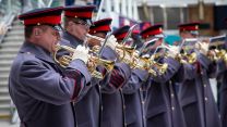 British Army Band Colchester and the Pipes and Drums 1st Battalion The Royal Gurkha Rifles RBL's London Poppy Day 04112021 Credit MOD.jpg 