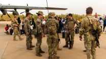 British Nationals departing an RAF aircraft, after being evacuated from Sudan 25042023 CREDIT MOD Crown Copyright.jpg