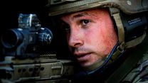 British Royal Marine providing security during Exercise Green Dagger a five day battle in Cali 09102021 Credit MOD.jpg