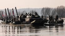 British Troops 23 Amphibious Engineer Squadron and their M3 Amphibious Bridging Vehicles 03032024 CREDIT MOD