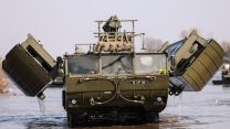 British Troops 23 Amphibious Engineer Squadron, M3 Amphibious Bridging Vehicles alongside German, Spanish and French Army 03032024 CREDIT MOD