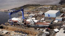 HMS Prince of Wales  at Rosyth Dockyard, Scotland 