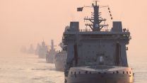 CSG21 Engagement exercises with Indian Armed Forces ends with traditional cheer ship 28102021 Credit HMSQE Twitter.jpeg 