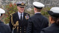 Captain of BRNC Capt Roger Readwin welcoming new officers into Navy and Royal Fleet Auxiliary at BRNC 13042022 CREDIT NAVY.jpg