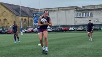 Catching the ball during UKAF training ahead of IDRC