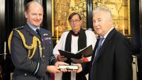 Ceremony to remember RAF Sergeantmurdered in WWII following discovery of his identification bracelet 01122021 CREDIT MOD Navy.jpg