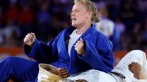 Corporal Sarah Hawkes in her Judo Quarter Final acheived an ippon which was the maximum score 03082022 CREDIT MOD Crown Copyright.jpg
