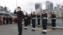 Crew onboard HMS Severn recommissioning, being welcomed back into the Royal Navy 27082021 CREDIT Royal Navy.jpg