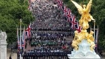 Crowds gathered for the Platinum Jubilee flypast (Picture: MOD Crown Copyright).