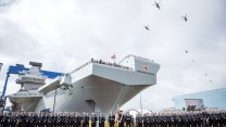 HMS PRINCE OF WALES naming ceremony in Rosyth, Scotland