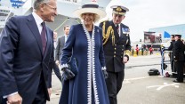 Her Royal Highness The Duchess of Rothesay at the naming ceremony of HMS Prince of Wales 
