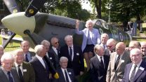 Dame Vera Lynn by Spitfire with Battle of Britain Fighter Association members