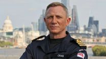 Actor Daniel Craig was appointed an honorary commander in September, meaning he has the same rank as 007 James Bond (Picture: Royal Navy). Daniel Craig in uniform as he's appointed honorary Commander in the Royal Navy 220921 CREDIT ROYAL NAVY _1.jpg