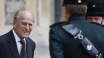 The Duke of Edinburgh speaking to personnel during a Rifles handover ceremony in 2020 (Picture: PA).