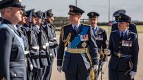 Duke of Wessex inspecting 8 Squadron at disbandment parade 28092021 Credit MOD Crown Copyright.jpg