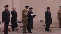 Earl and Countess of Wessex at National Memorial Arboretum for Armistice Day commemorations.